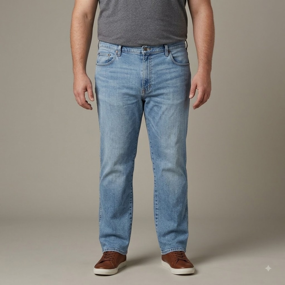 Wrangler Premium Quality Jeans Mens 44x29‎ Regular Fit Light Wash Denim